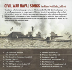 Civil War Navy Songs, CD, back